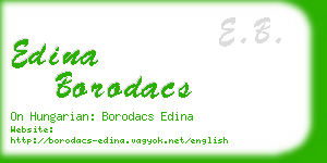 edina borodacs business card